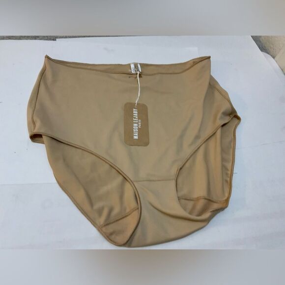 Maison Lejaby High Waisted Briefs XL in tan - Picture 1 of 10